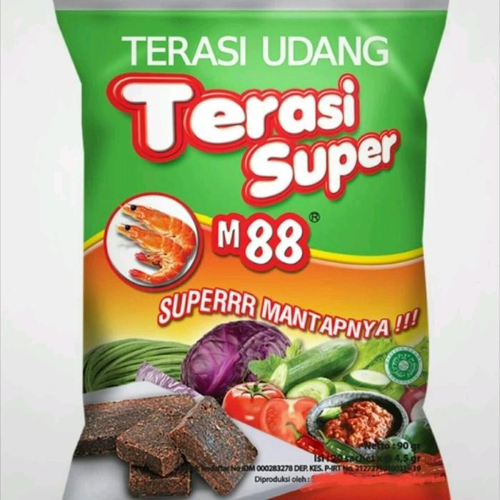 terasi udang super m88 Bahan