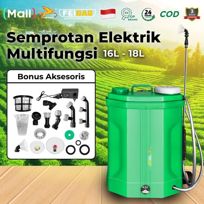 NEW - FEIBAO Semprotan Elektrik Multifungsi 18L/20A Tangki Sprayer Alat Pertanian Penyemprot Hama
