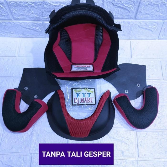 ORIGINAL Busa Helm Kyt DJ Maru Full Set Tanpa Tali Gesper Size Fit M L XL Kain NYLEX - Motorcycle