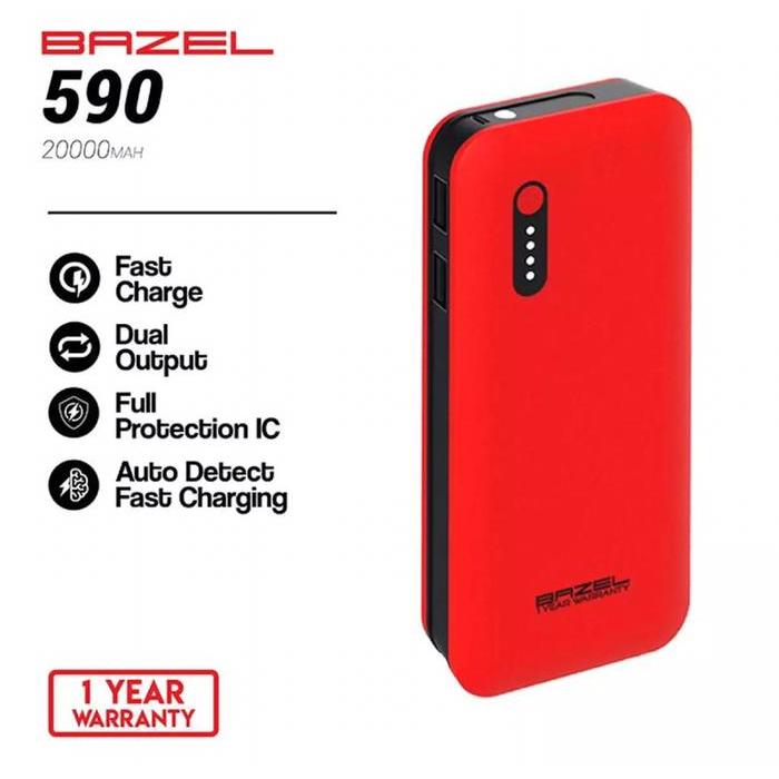 Powerbank BAZEL 590 20000mah Original garansi resmi