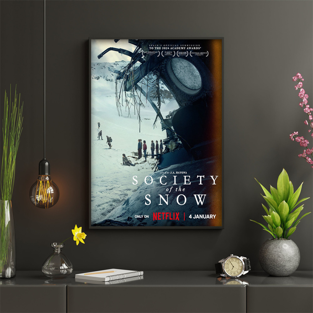 2023 New poster Movie La sociedad de la nieve Aesthetic Home Room Decoration Nordic prints Wall art 