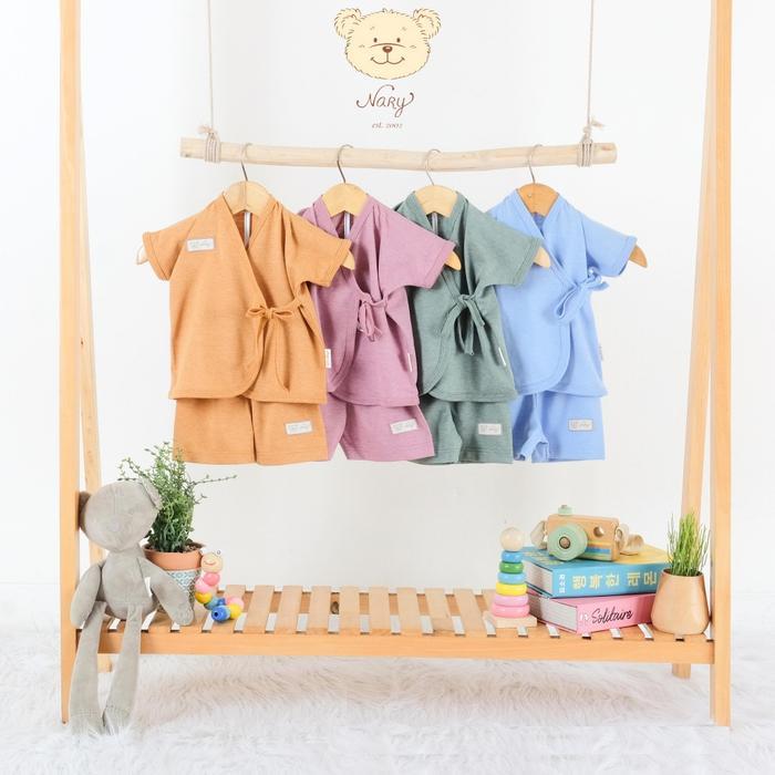 KIMONO TANGAN PENDEK CELANA PENDEK NATURE SET NARY