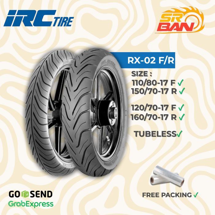 Ban BTL IRC RX-02 120/70, 150/70, 160/70 RING 17 TUBELESS
