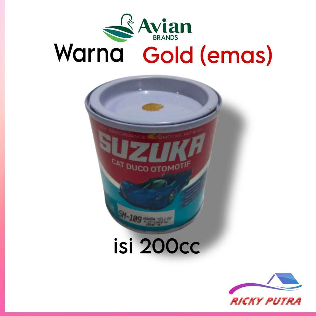 Avian Suzuka cat bron emas Gold isi 200 cc cat kayu pagar besi motor mobil gypsum