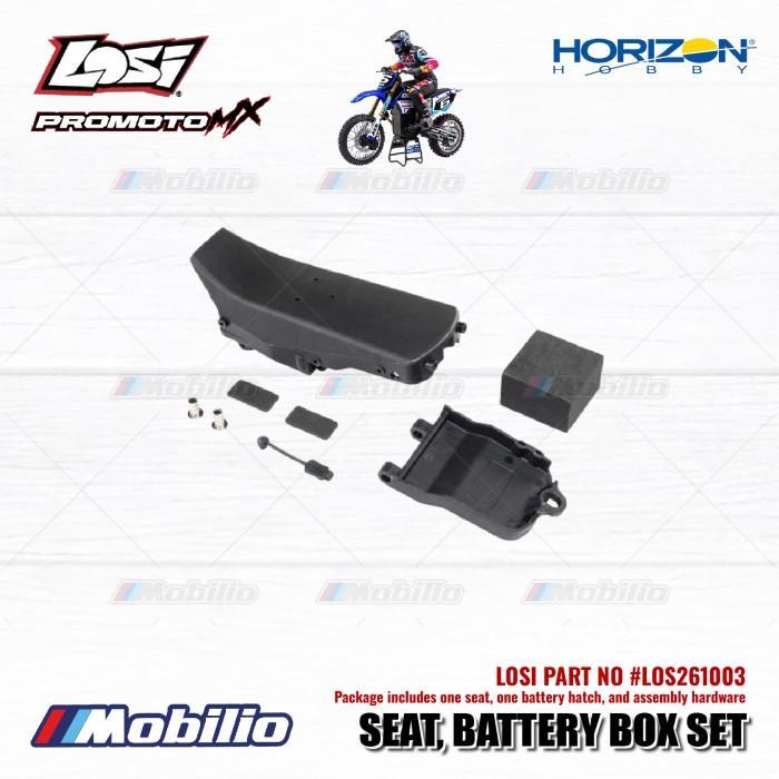 Losi Part #Los261003 Seat And Battery Box Set For Rc Losi Promoto Mx Motorcycle