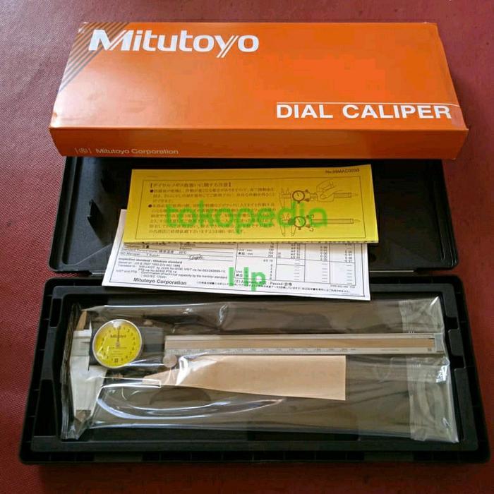 Dial Caliper Mitutoyo 8" D20 Sigmat Jangka Sorong Mitutoyo 200 Mm