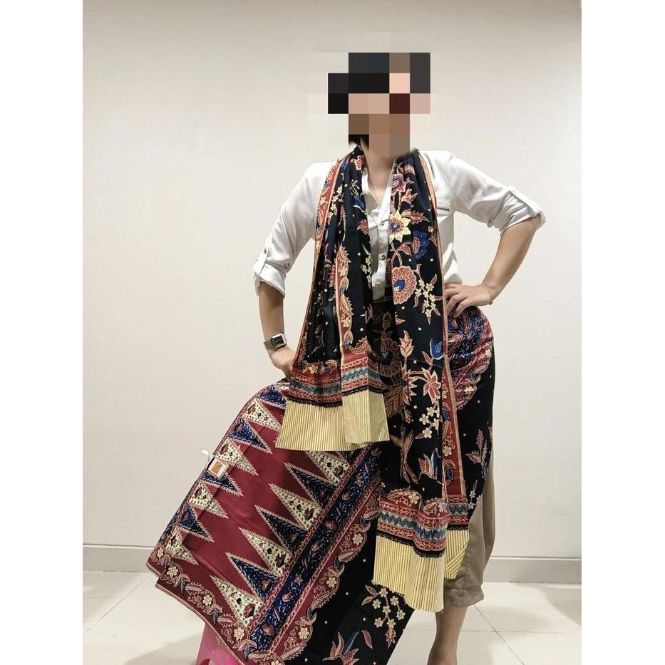 eyys- Sarung Batik Wanita Dd Super Setelan (Bonus Selendang)