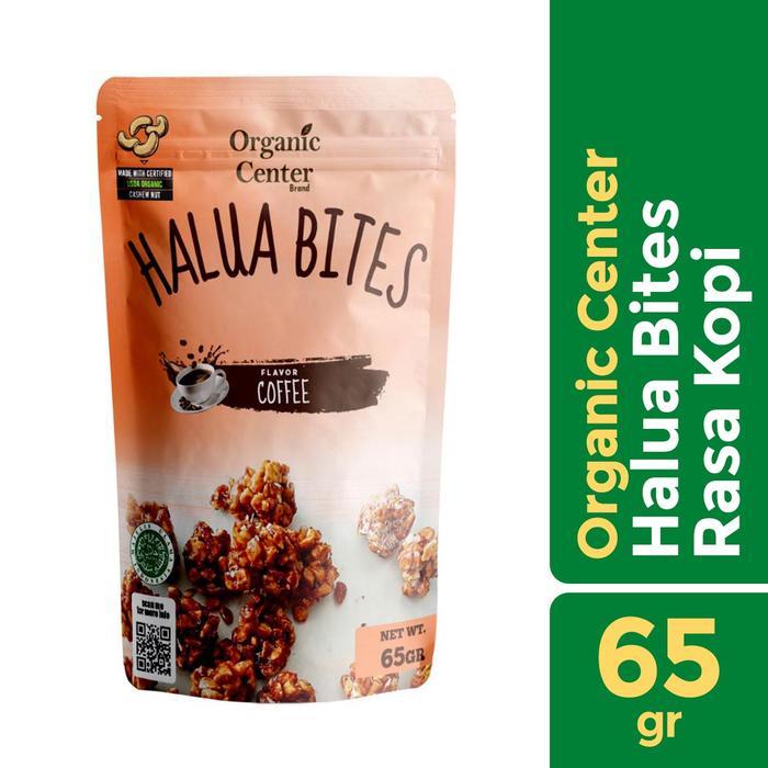 Organic Center - Halua Coffee 65gr - Cemilan Diet - Kacang Mete