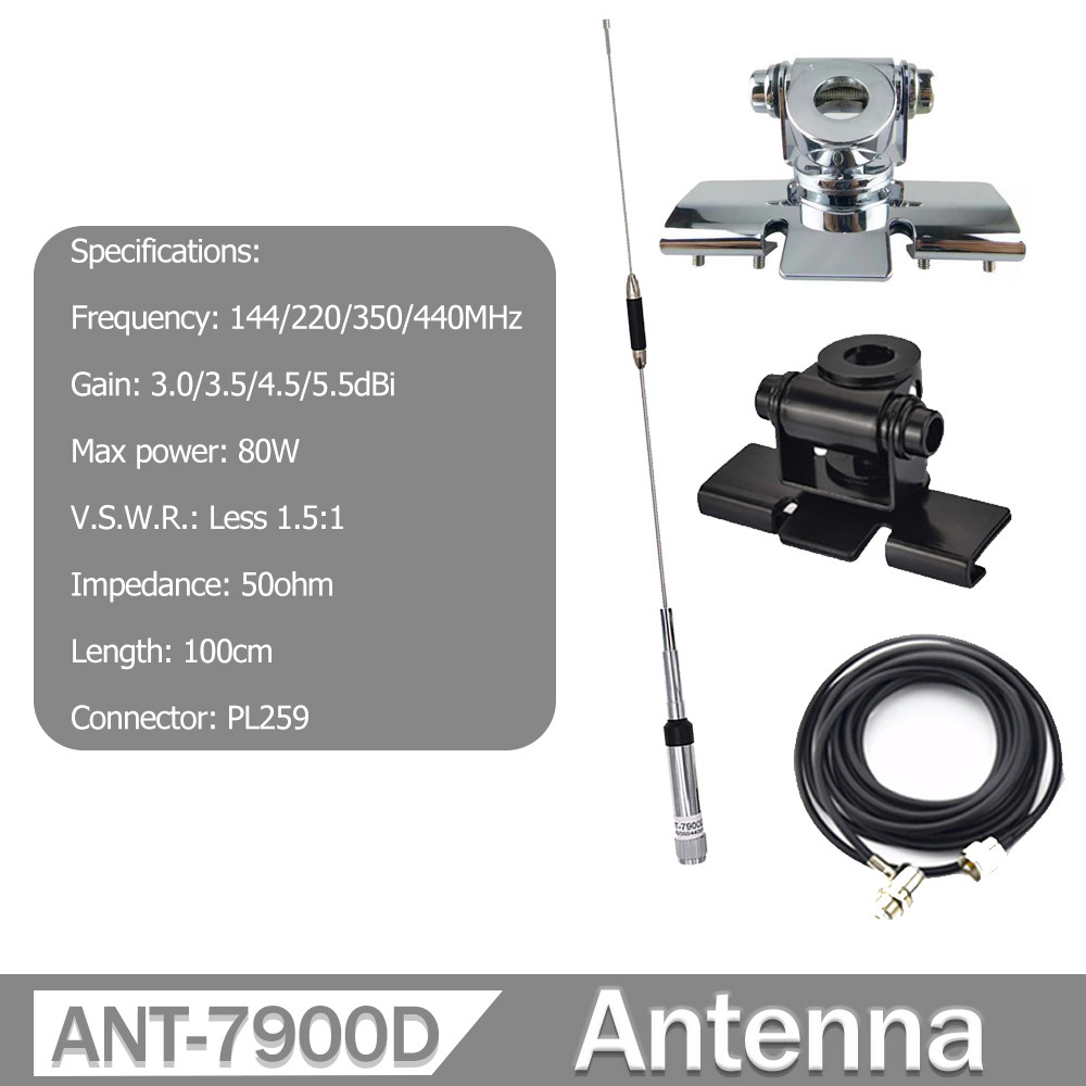 ANT-7900D Mobile Antenna  Quad Band Antenna144/220/350/440Mhz For QYT KT-7900D KT-8900D KT-8900 Car 