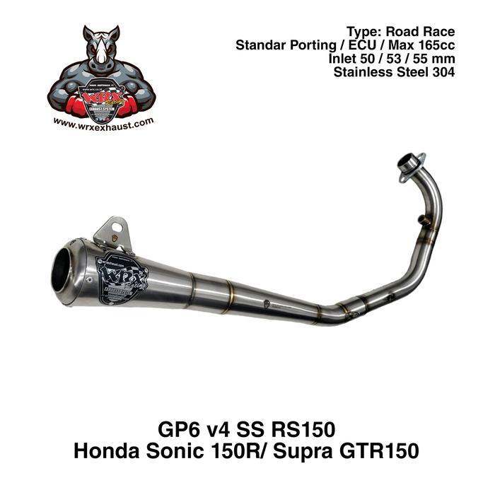 SIAPKIRIM Knalpot WRX GP6 v4 RS150 Sonic 150R READY STOCK