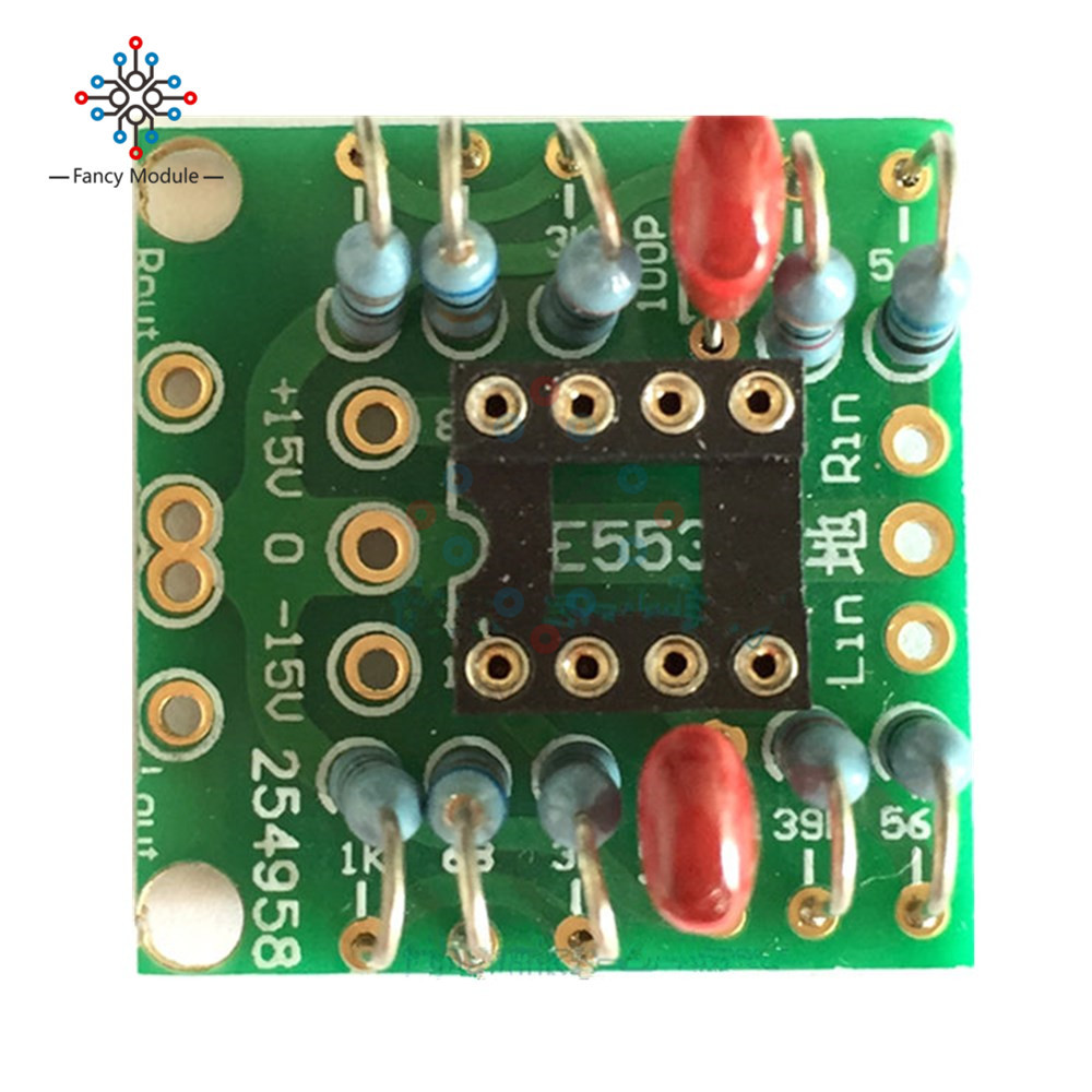 Dual OP Amp Board Preamp DC Amplification PCB for NE5532 OPA2134 OPA2604 AD826