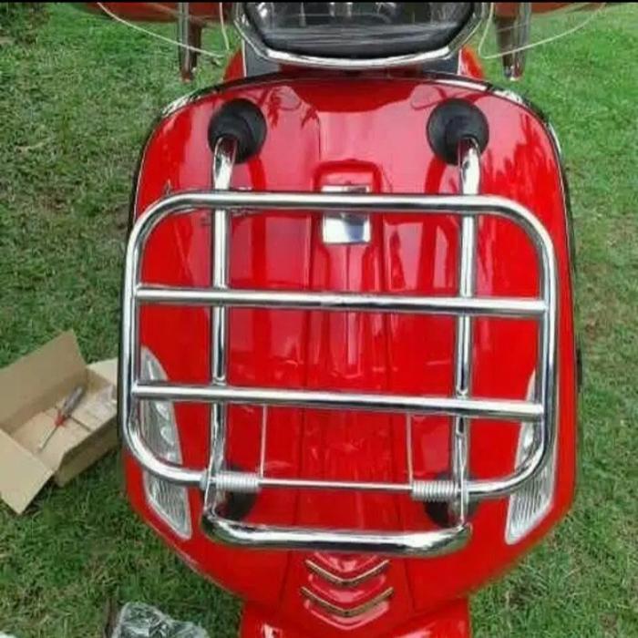 Front Rack Vespa Modern Primavera Dan New Sprint.Aksesoris Vespa Rak