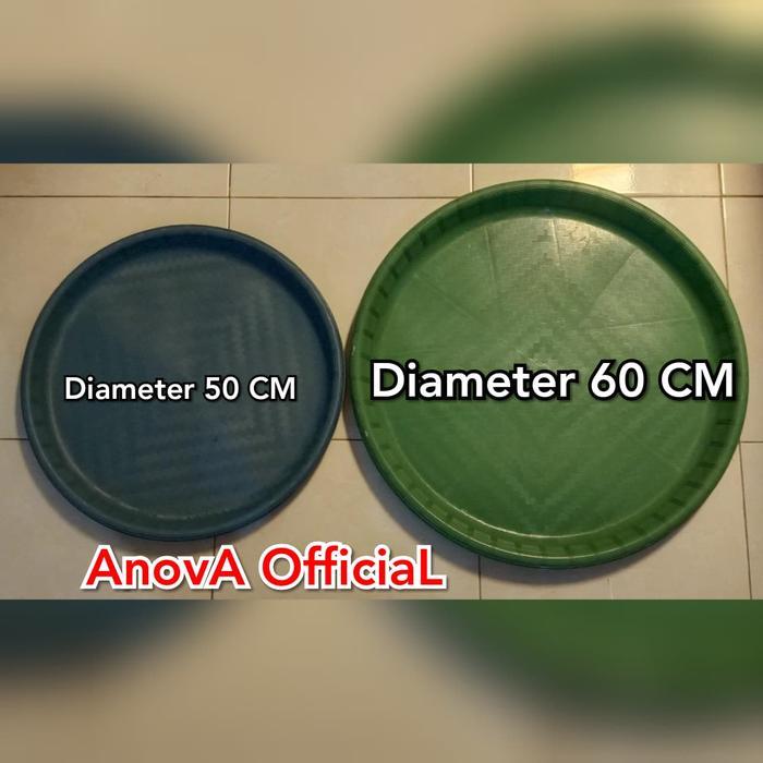JTTOP" TAMPAH PLASTIK BULAT. JUMBO BESAR. 60 CM. NAMPAN.
