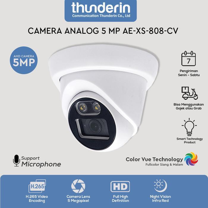 BERGARANSI CCTV CAMERA INDOOR 5MP FULL COLOR SUPPORT AUDIO CCTV CAMERA INDOOR 5MP SIANG MALAM