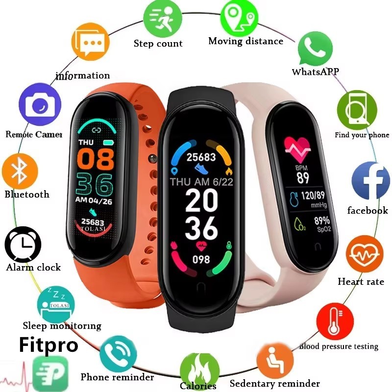 NEW M8 Smart Watch Men Women Fitness Sports Smart Band Fitpro Version Bluetooth Music Heart Rate