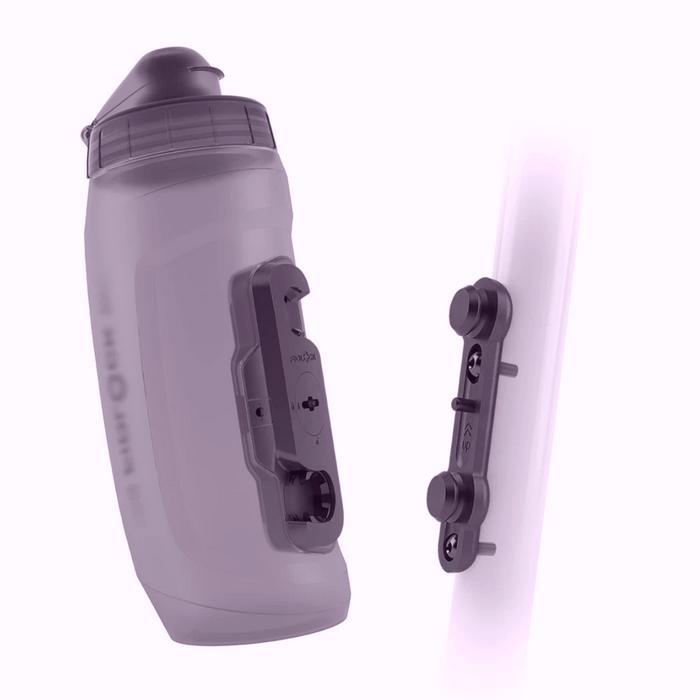 Botol Minum Sepeda - Fidlock Twist 590 + Bike Base - Transparent Black