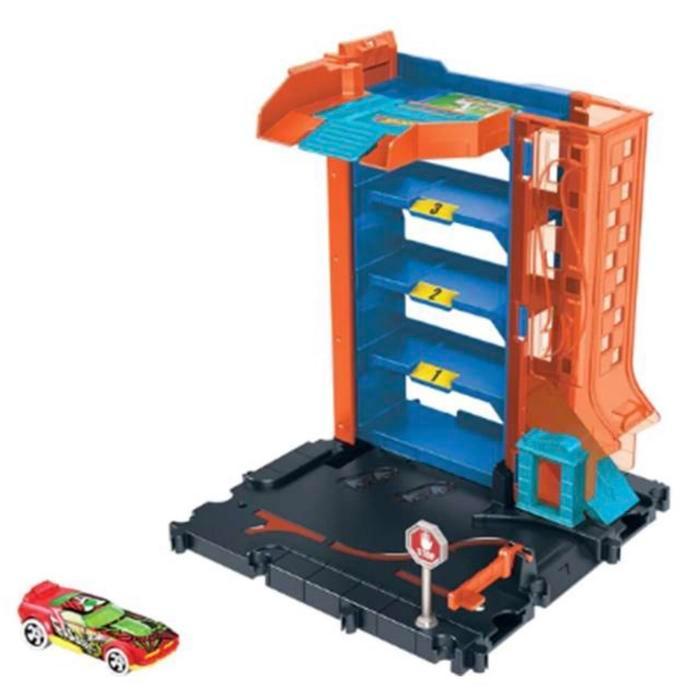 City Down Town Car Park Playset tra Hotwheels