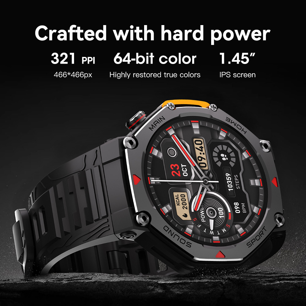 YTOM Microwear MA31 M-Rex4 5ATM Waterproof Smart watch For Men Women Sport SmartWatch with Compass