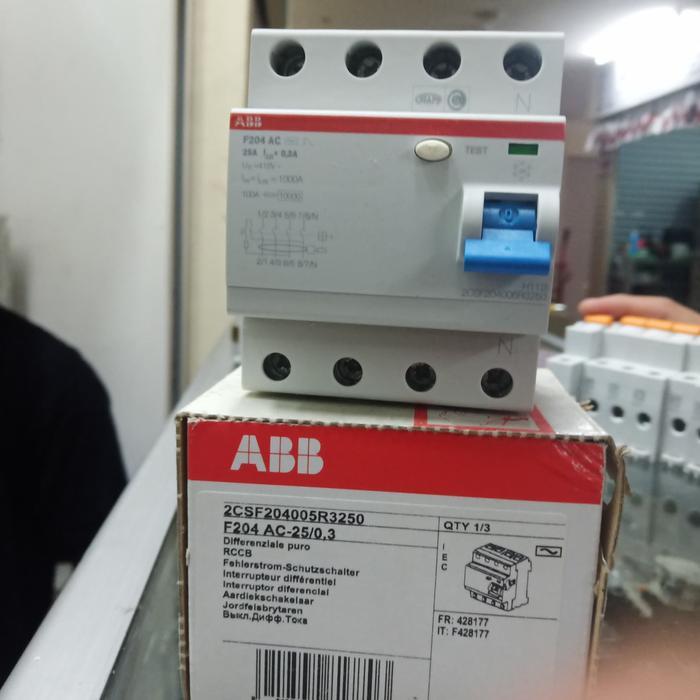 ABB RCCB/ELCB ABB F204 AC C25 30MA