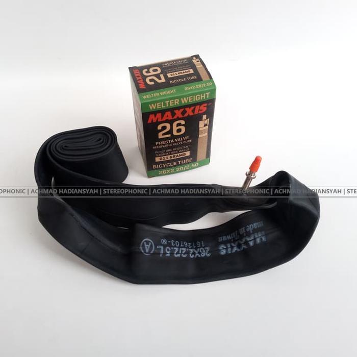 READY Terlaris Ban Dalem Maxxis 26 x 2.50 pentil kecil Presta Valve Ban Maxxis 26 Promo Murah