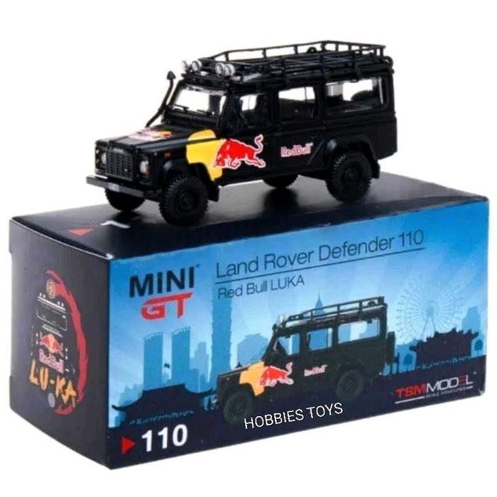 MINI GT 110 LAND ROVER DEFENDER 110 RED BULL LUKA