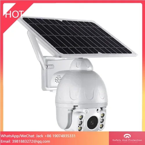 Charging Free Solar Powered HD 1080P WiFi 4G Wide Angle PTZ Camera Outdoor Wireless IP CCTV Home