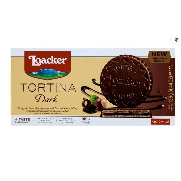 Loacker Gran Pasticceria Tortina Biscuit Dark Chocolate 126g TERLARIS