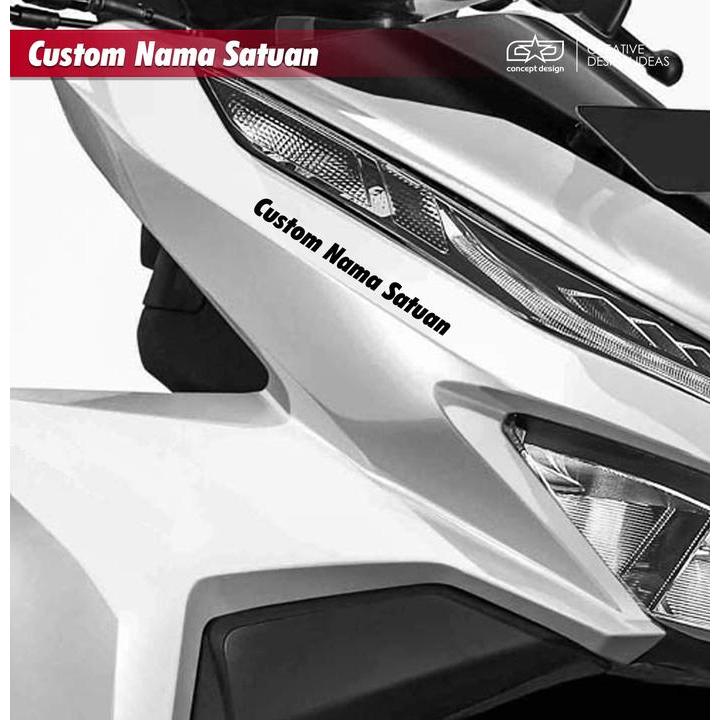 NEW Sticker Custom Nama Satuan