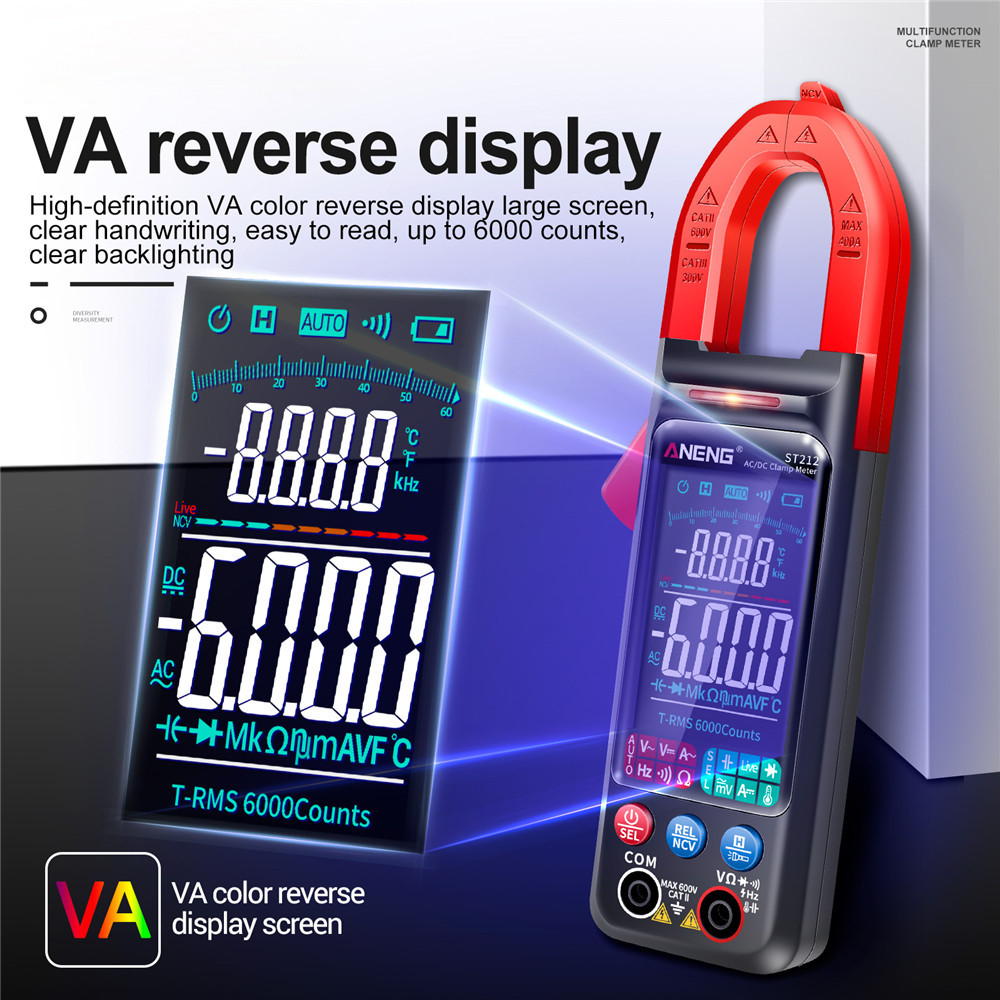 ANENG ST211 / ST212 Multifunction Multimeter With LED Display High Precision NCV Voltage Current