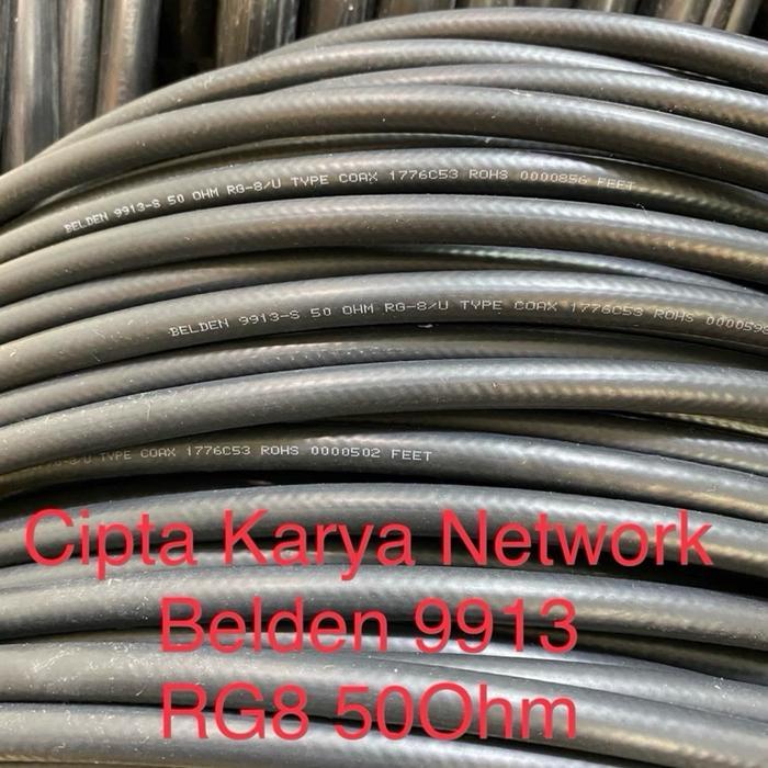 Kabel Belden Rg8 9913 50 Ohm / Belden 9913 Rg 8 50 Ohm Meteran
