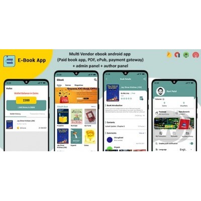 Multi-Vendor ebook Android App - Source Code Aplikasi Mobile