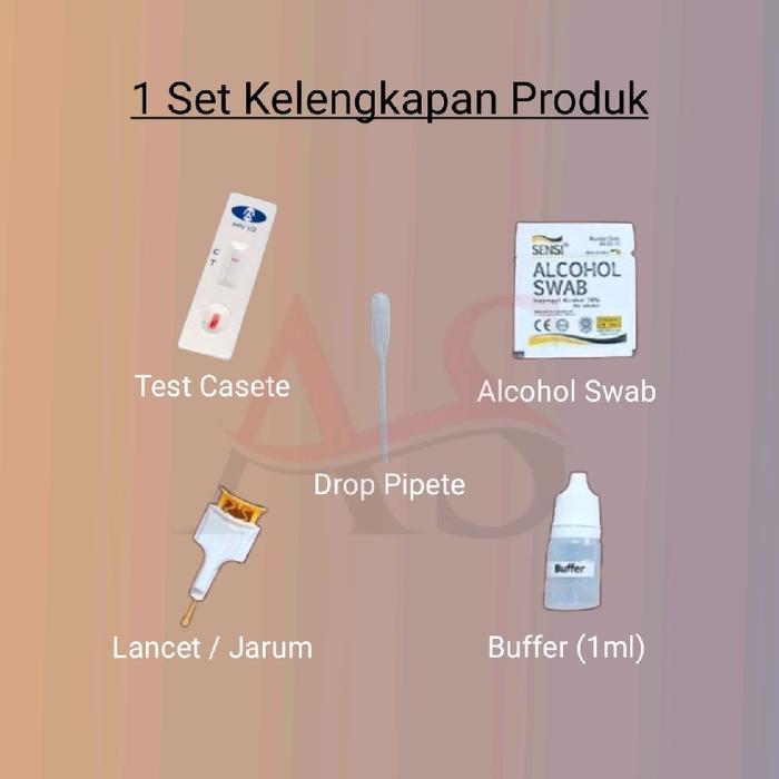 Sr, Is, Rapid Test Alat Tes H1V Cassette 1 Set L Alat Untuk Cek Hiv/Aids Standar Klinik