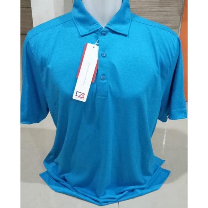 Golf Polo T-Shirt Blue Brand Cutter And Buck Sport Sport