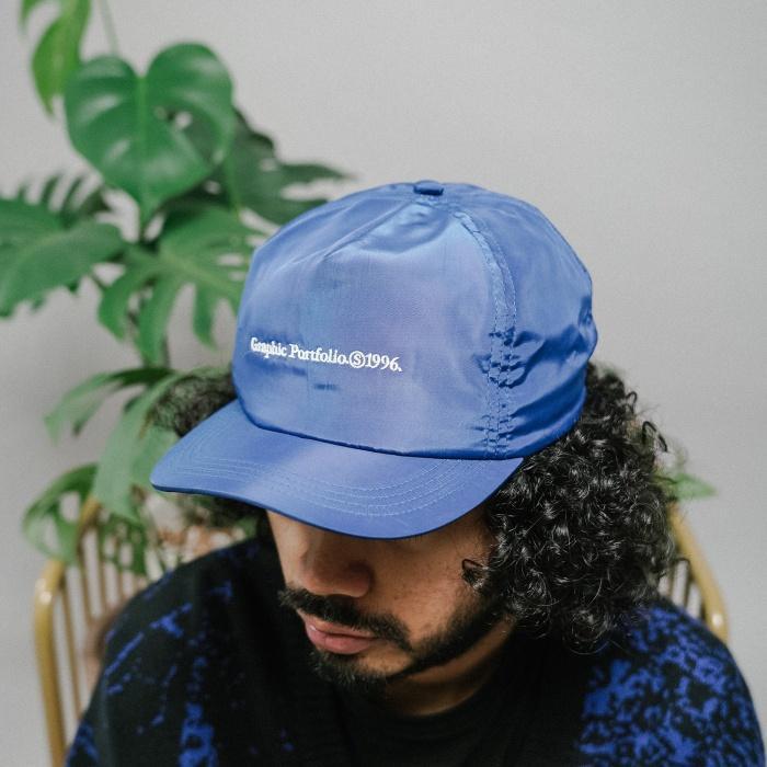 UNKL347 Topi Snap Back Warna Biru Simpel Motif Sablon BLUP