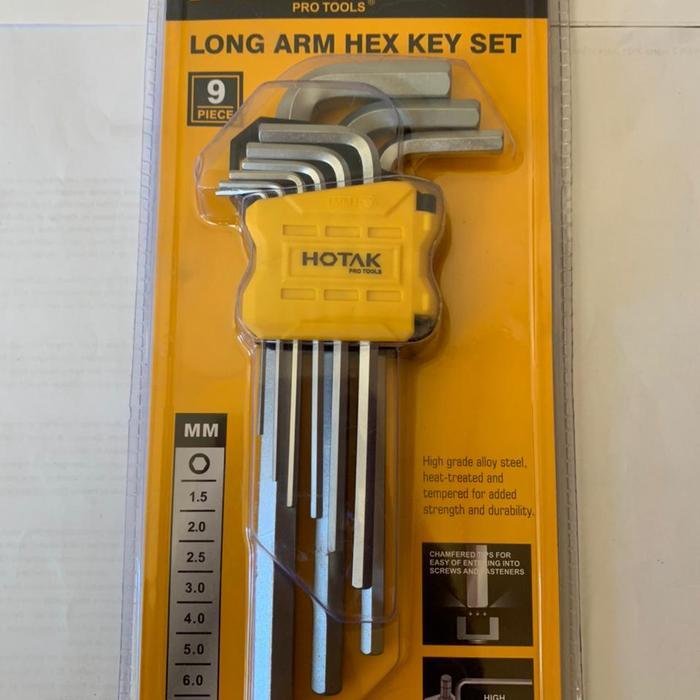 Ada Stok kunci L 9 pcs Hotak