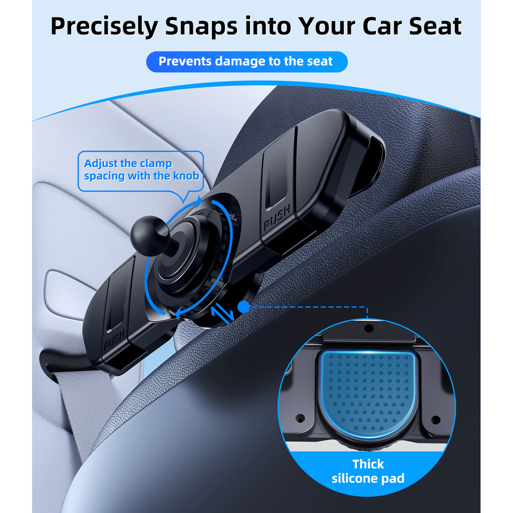 Eary Magnetic iPad Tablet Mount for Tesla Model 3(Highland) Model Y(Juniper) Car Back Seat Headrest