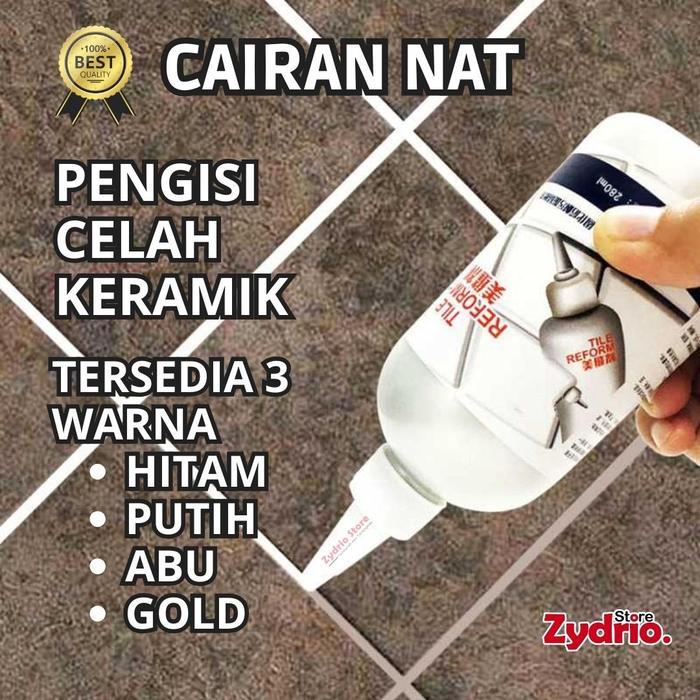 NEW Semen Pengisi Nat Keramik Lantai Warna Hitam Putih Gray Gold Lem Tile