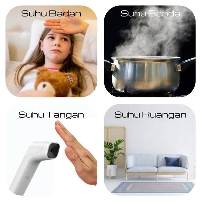 Termometer Suhu Dan Kelembapan Thermogun Termometer Suhu Tubuh Digital Termometer Inframerah