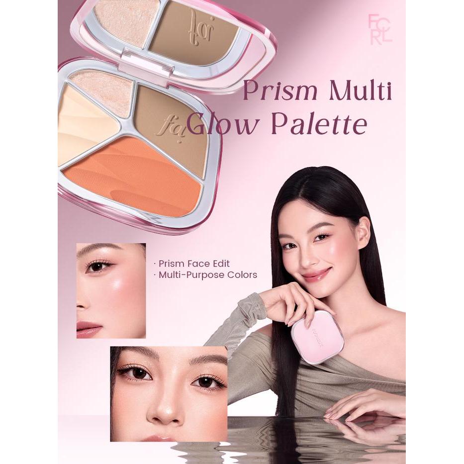 Focallure Prism Multi Glow Palette Highlighter & Contour & Blush Multi-Use