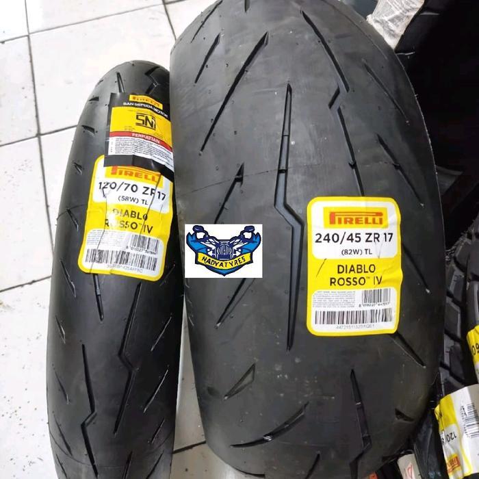 Ban pirelli diablo rosso IV 120/70-17 240/45-17 ducati diavel