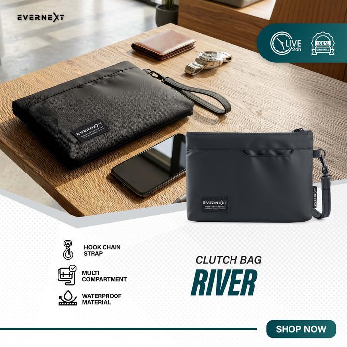 Eiger - Tas Tangan Pria Waterproof Clucth Bag Pria Clutch River Handbag Pria Anti Air