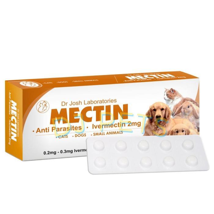READY Mectin Anti Parasites Ivermectin 2Mg Obat Anti Parasit Dan Cacing Pencernaan Untuk Anjing