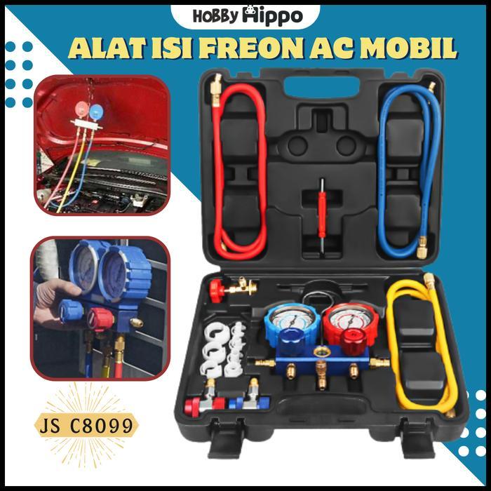 Manifold Meter Isi Freon AC Mobil