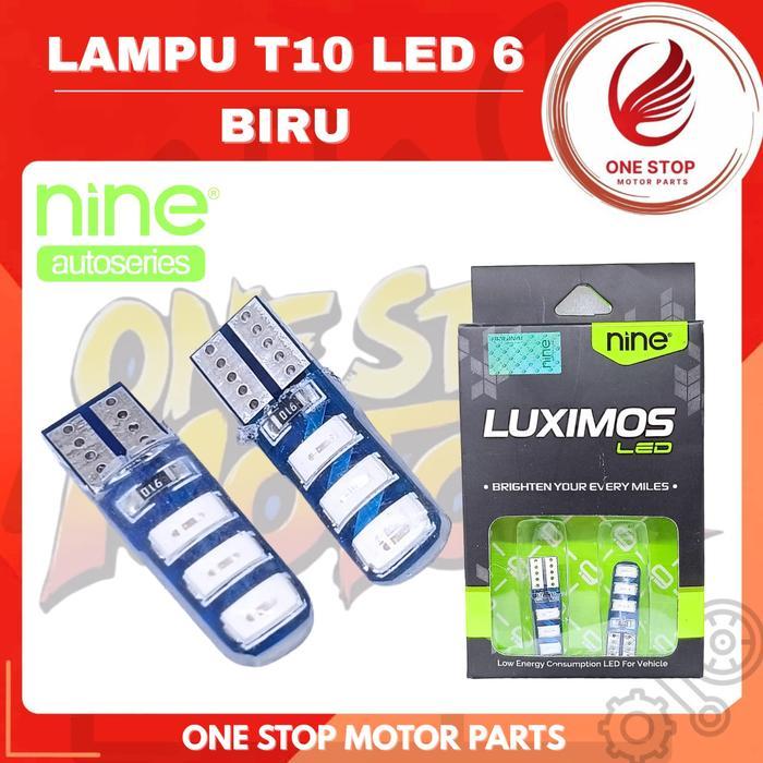 SALE Lampu T10 LED 6 Bolam T10 Led Luximos Jelly Sen Senja Kota Original Ori Asli Nine