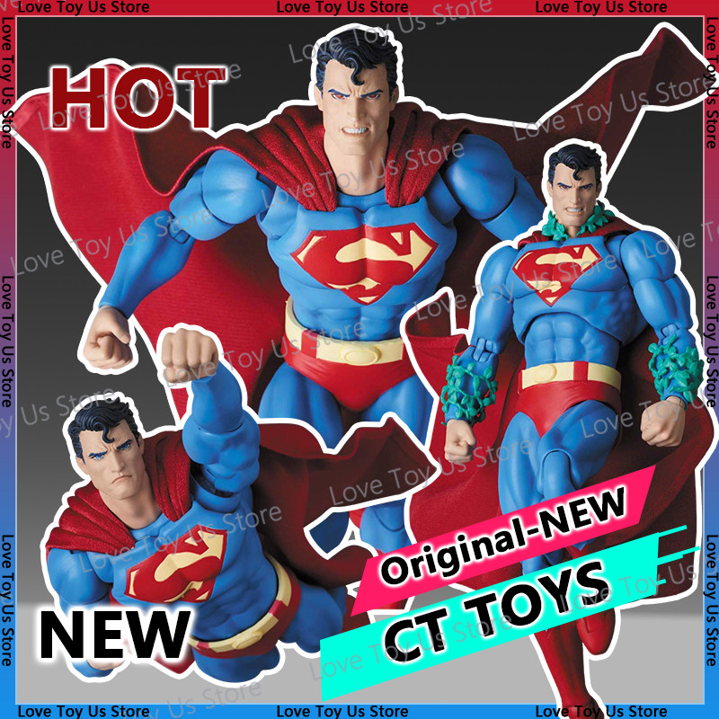 CT Toys Superman MAFEX 117 112 DC Superman Hush Figure Anime Action Figure Ornament PVC Statue