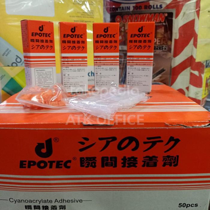 Lem Epotec Original Korea Serbaguna /Lem Besi Epotec (1Dus 50 Botol)