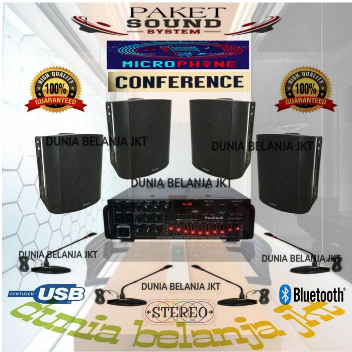 paket sound system mic conference ruang meeting/ ruang rapat - 4 UNIT MIC