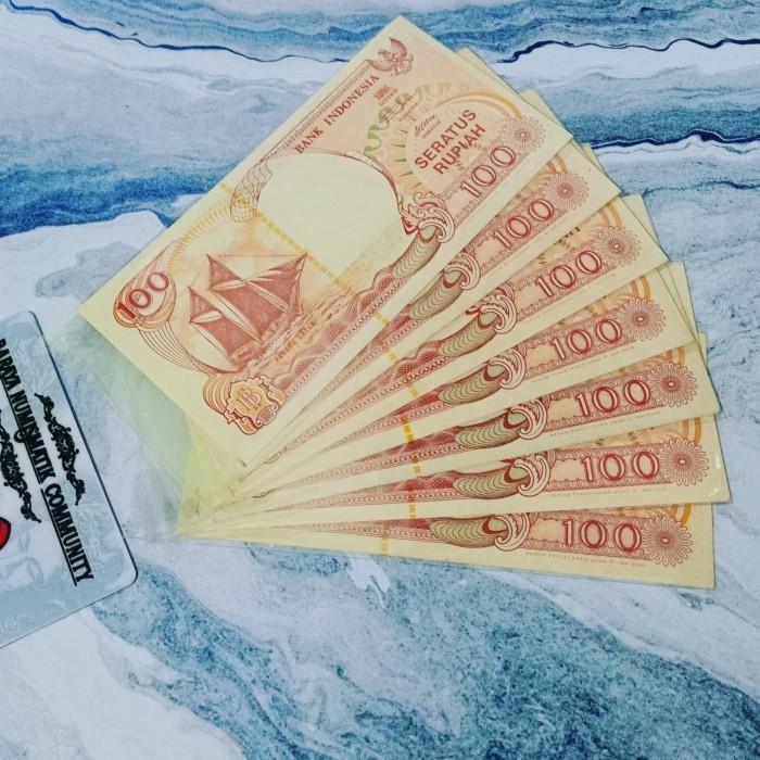 Promo Uang Kuno Koleksian Antik 100 Rupiah Perahu Layar 1991 Benang Emas Hanya Sebagai Sovenir