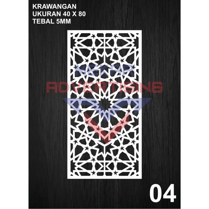 KRAWANGAN PVC BOARD / ORNAMEN PVC FOAM BOARD TEBAL 5MM