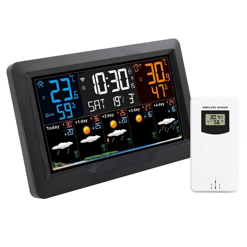 Innovative WIFI Smart Weather Station Temperature Humidity Meter Weather Forecast Indoor